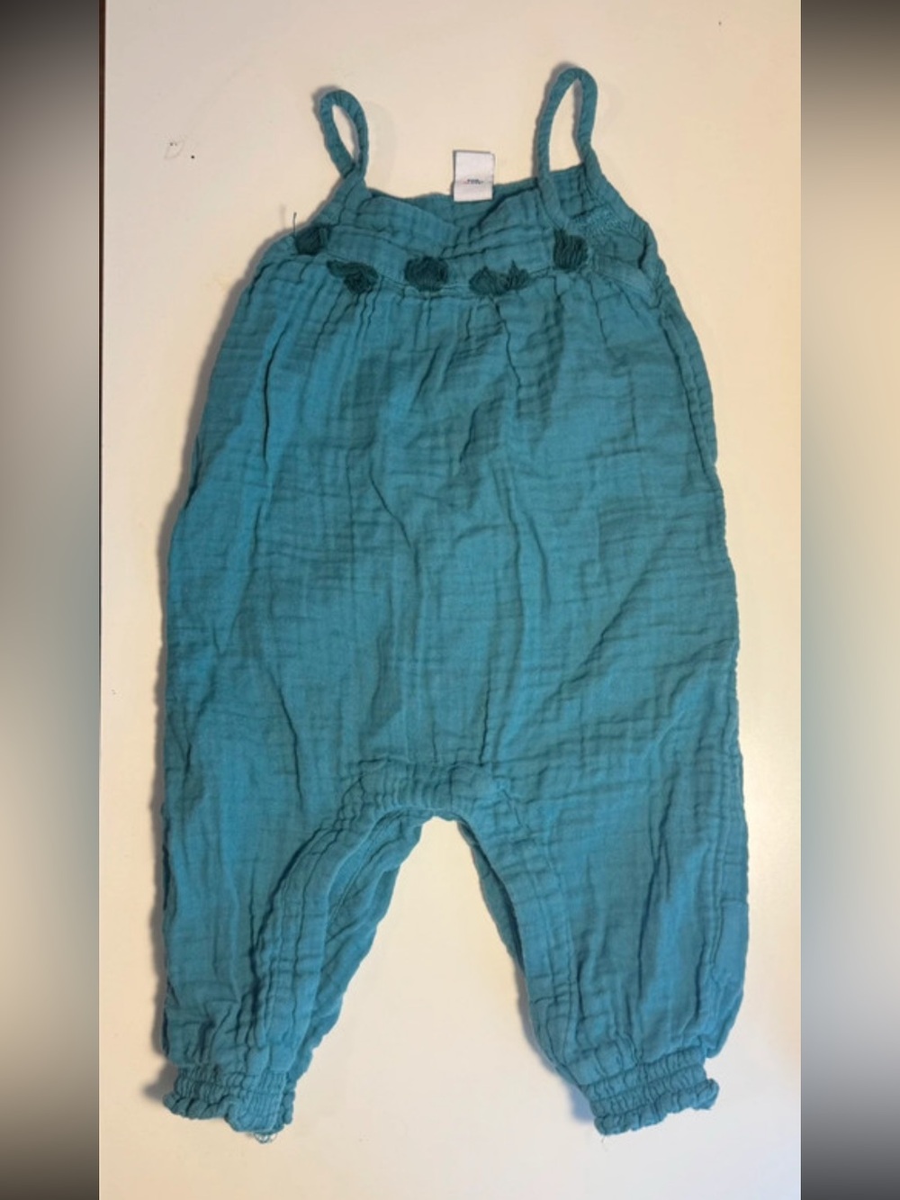 Old navy Teal Cotton Gauze Baby Romper